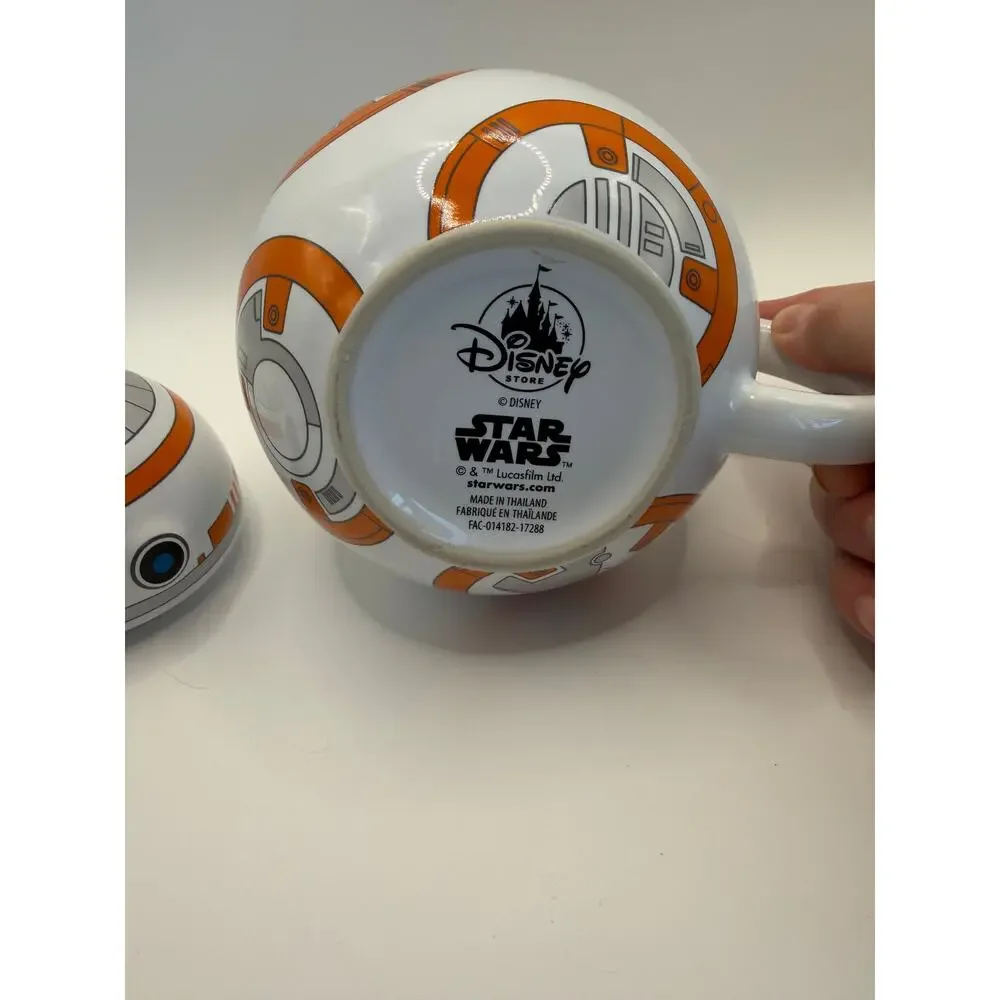 Disney Store Star Wars BB-8 Ceramic Mug With Lid 16 oz.